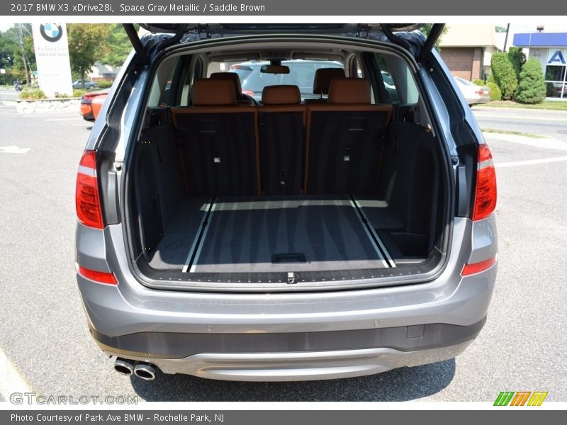 Space Gray Metallic / Saddle Brown 2017 BMW X3 xDrive28i