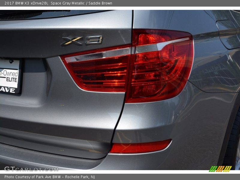 Space Gray Metallic / Saddle Brown 2017 BMW X3 xDrive28i