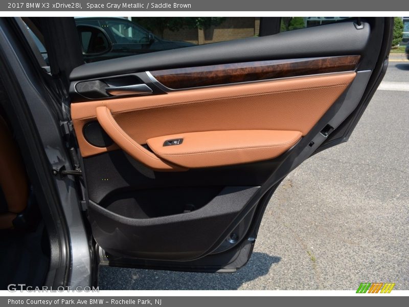 Space Gray Metallic / Saddle Brown 2017 BMW X3 xDrive28i