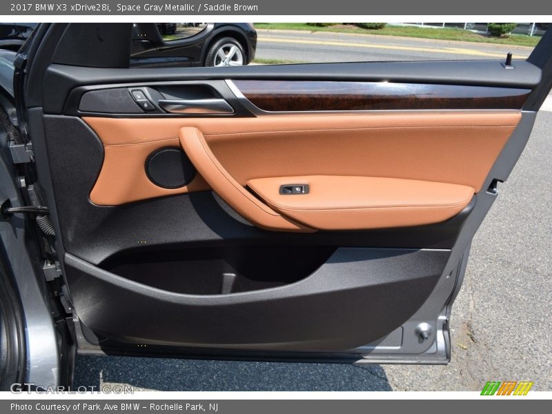 Space Gray Metallic / Saddle Brown 2017 BMW X3 xDrive28i