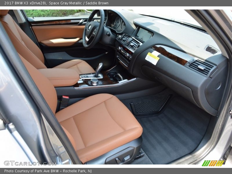 Space Gray Metallic / Saddle Brown 2017 BMW X3 xDrive28i