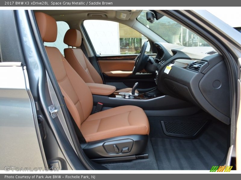 Space Gray Metallic / Saddle Brown 2017 BMW X3 xDrive28i
