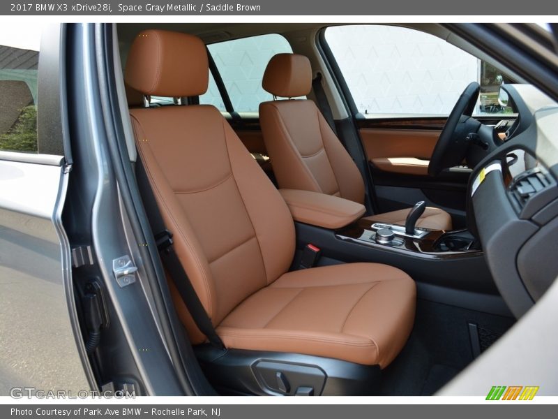 Space Gray Metallic / Saddle Brown 2017 BMW X3 xDrive28i