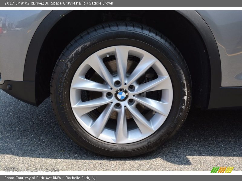 Space Gray Metallic / Saddle Brown 2017 BMW X3 xDrive28i