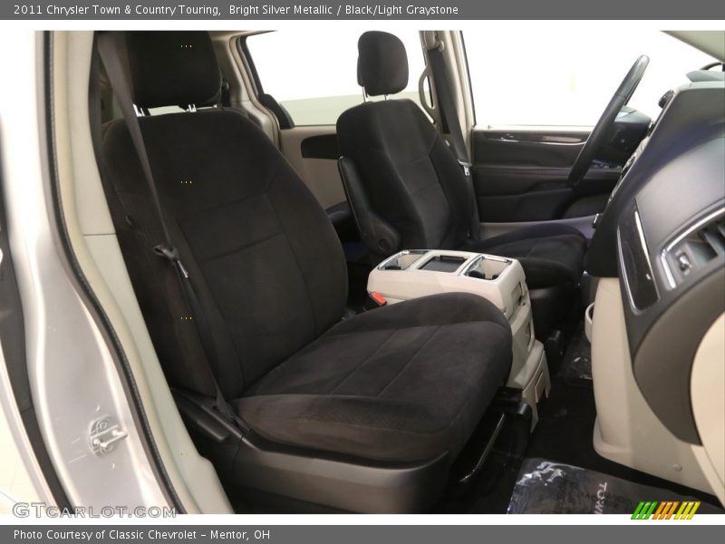 Bright Silver Metallic / Black/Light Graystone 2011 Chrysler Town & Country Touring