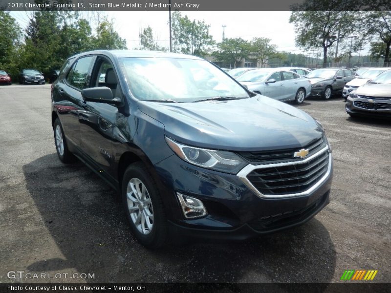 Storm Blue Metallic / Medium Ash Gray 2018 Chevrolet Equinox LS