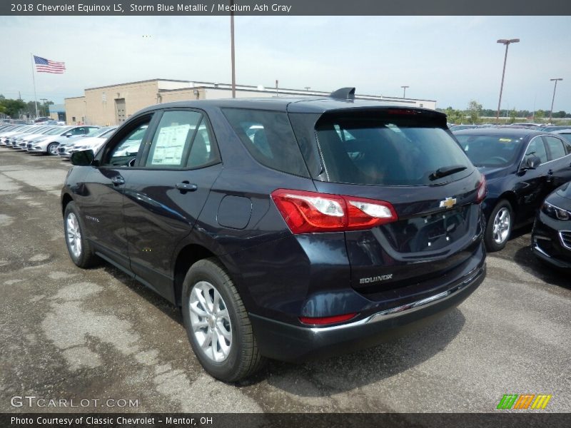 Storm Blue Metallic / Medium Ash Gray 2018 Chevrolet Equinox LS