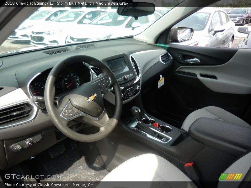 Storm Blue Metallic / Medium Ash Gray 2018 Chevrolet Equinox LS