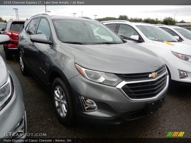 Satin Steel Metallic / Jet Black 2018 Chevrolet Equinox LT