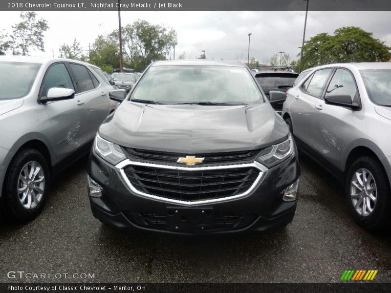 Nightfall Gray Metallic / Jet Black 2018 Chevrolet Equinox LT