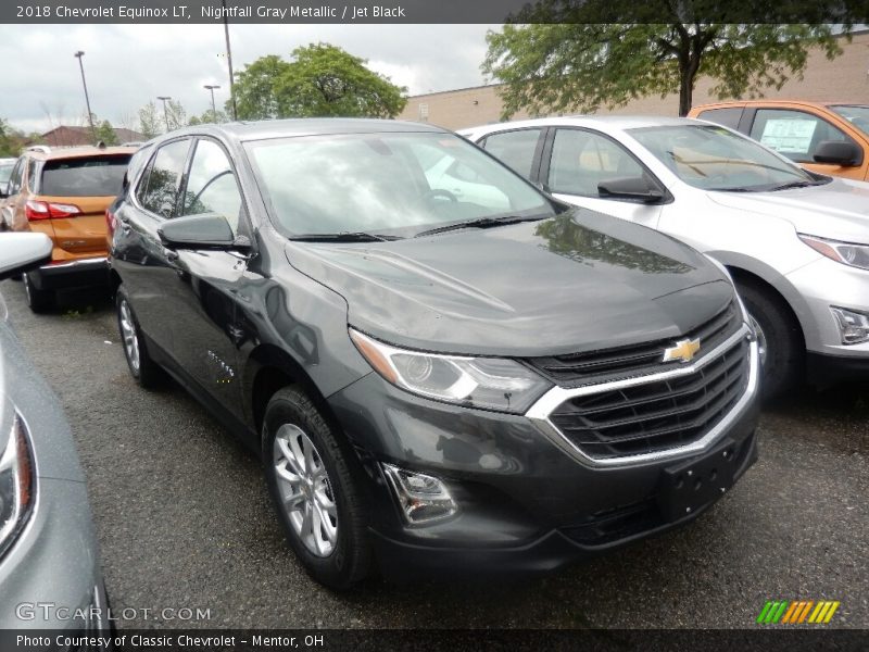 Nightfall Gray Metallic / Jet Black 2018 Chevrolet Equinox LT