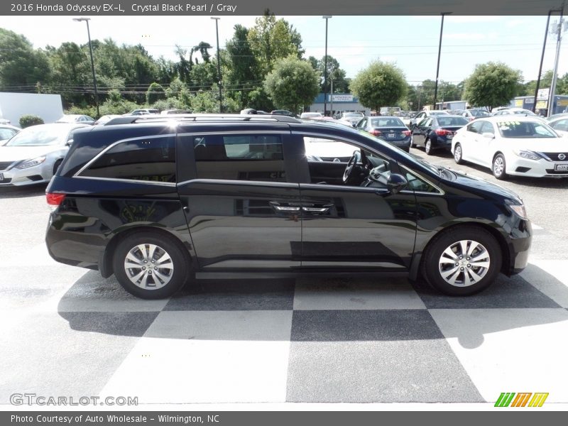 Crystal Black Pearl / Gray 2016 Honda Odyssey EX-L