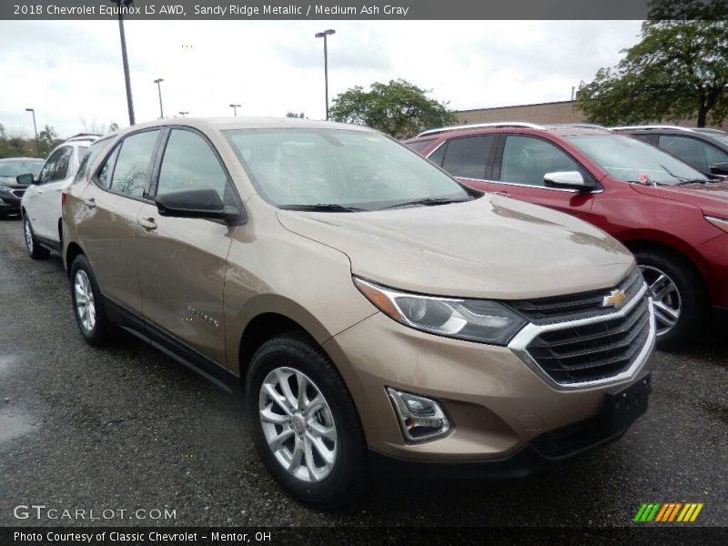 Sandy Ridge Metallic / Medium Ash Gray 2018 Chevrolet Equinox LS AWD