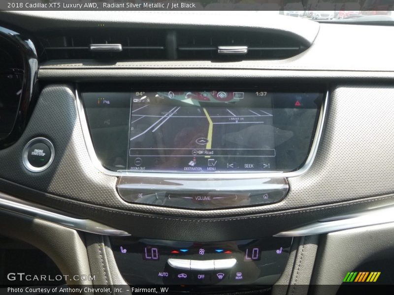 Radiant Silver Metallic / Jet Black 2018 Cadillac XT5 Luxury AWD