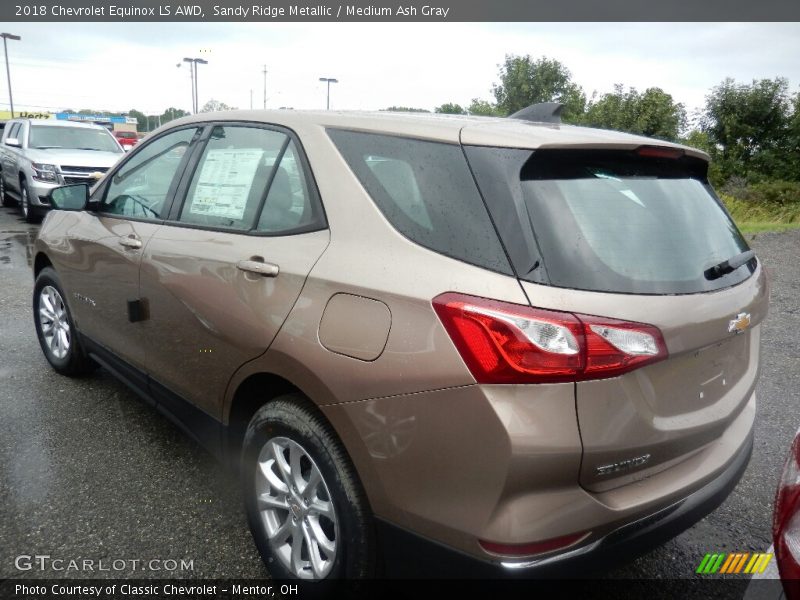 Sandy Ridge Metallic / Medium Ash Gray 2018 Chevrolet Equinox LS AWD