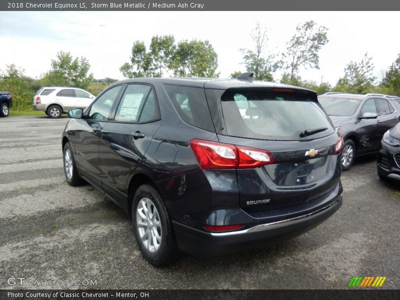Storm Blue Metallic / Medium Ash Gray 2018 Chevrolet Equinox LS