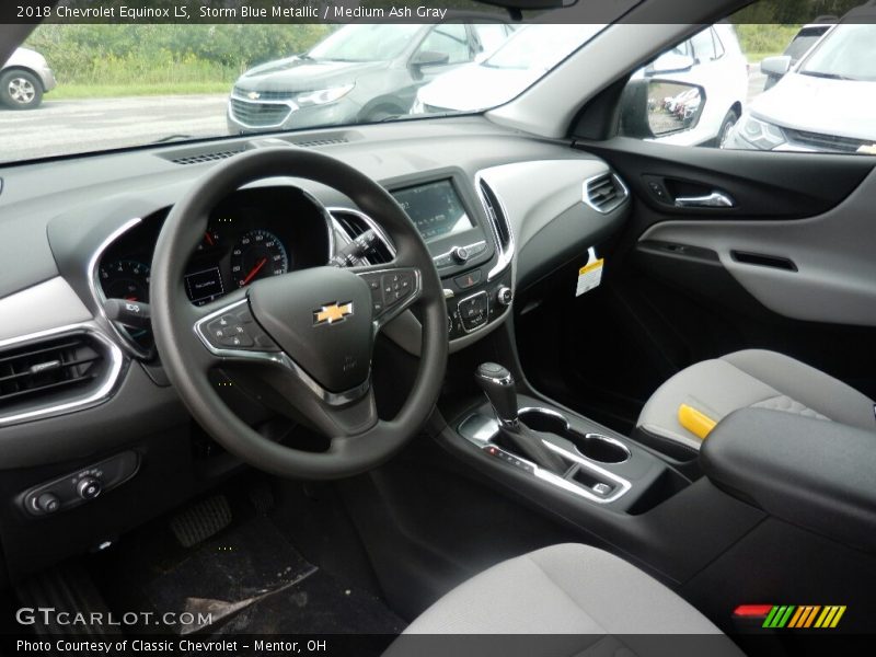 Storm Blue Metallic / Medium Ash Gray 2018 Chevrolet Equinox LS