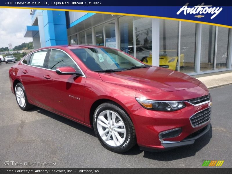 Cajun Red Tintcoat / Jet Black 2018 Chevrolet Malibu LT