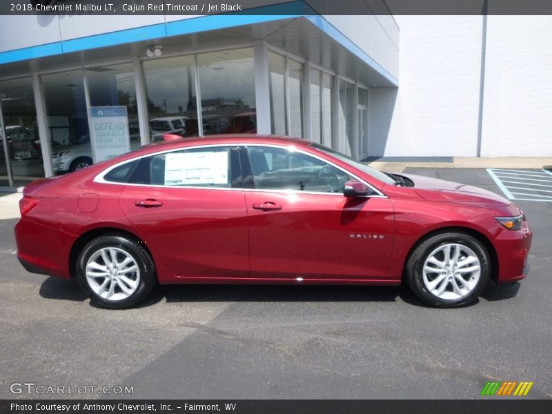 Cajun Red Tintcoat / Jet Black 2018 Chevrolet Malibu LT