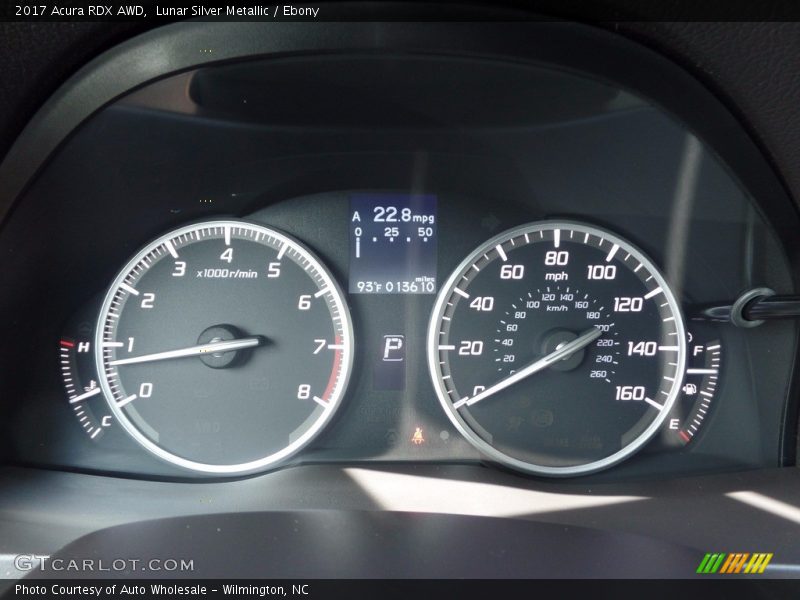 Lunar Silver Metallic / Ebony 2017 Acura RDX AWD