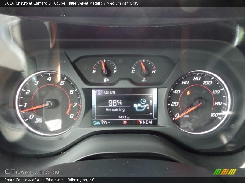 Blue Velvet Metallic / Medium Ash Gray 2016 Chevrolet Camaro LT Coupe