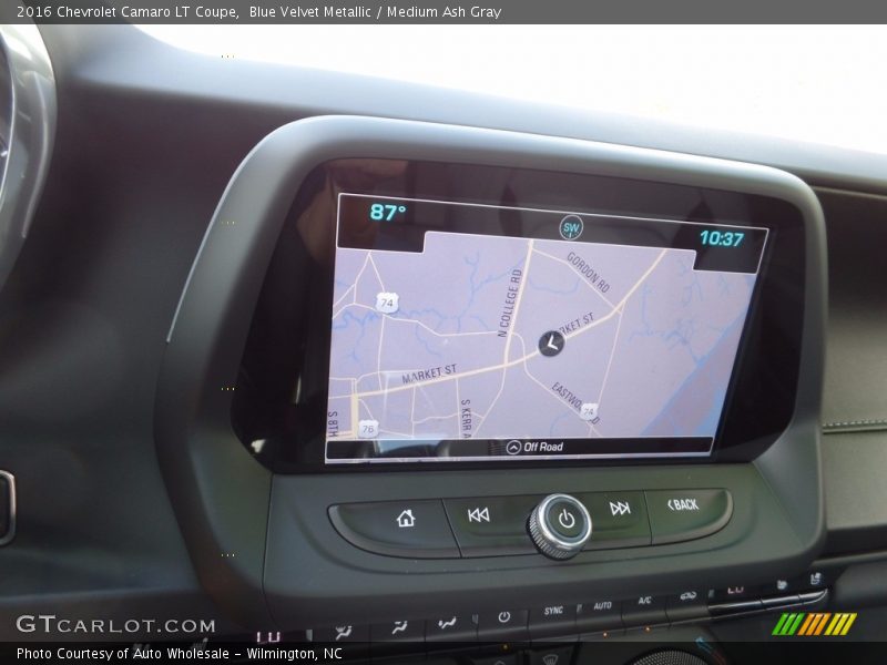 Blue Velvet Metallic / Medium Ash Gray 2016 Chevrolet Camaro LT Coupe
