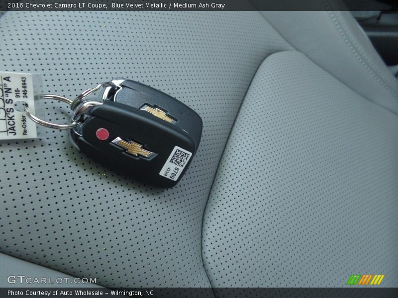 Blue Velvet Metallic / Medium Ash Gray 2016 Chevrolet Camaro LT Coupe