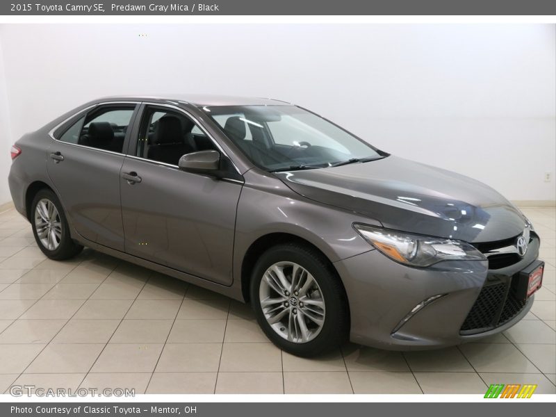 Predawn Gray Mica / Black 2015 Toyota Camry SE
