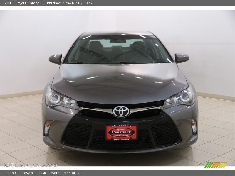 Predawn Gray Mica / Black 2015 Toyota Camry SE