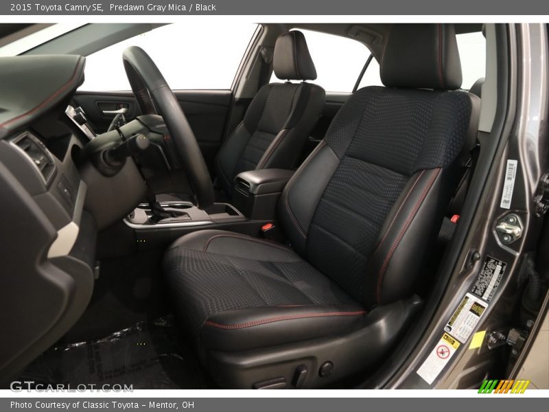 Predawn Gray Mica / Black 2015 Toyota Camry SE