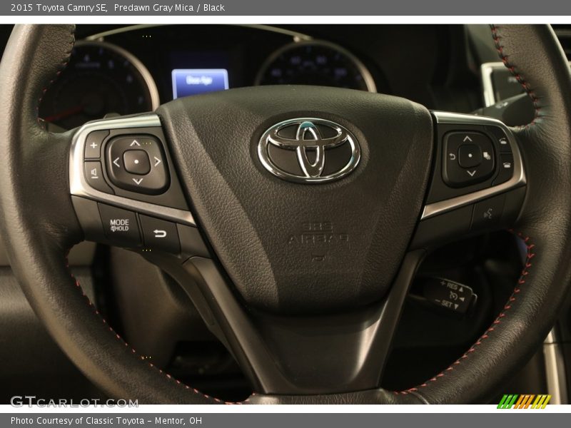 Predawn Gray Mica / Black 2015 Toyota Camry SE