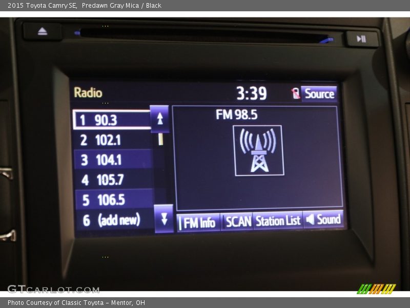 Predawn Gray Mica / Black 2015 Toyota Camry SE