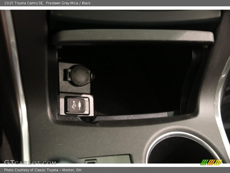 Predawn Gray Mica / Black 2015 Toyota Camry SE