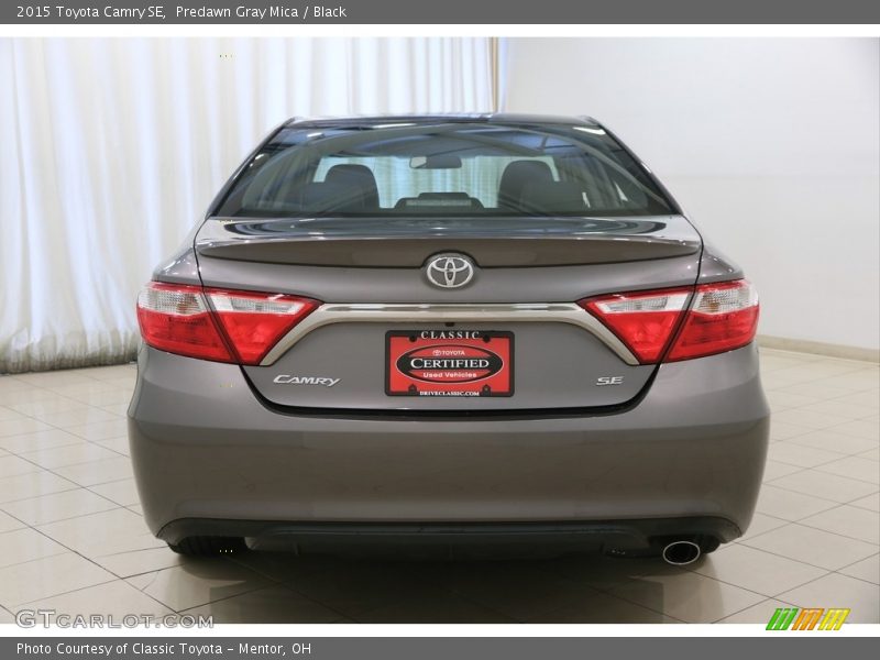 Predawn Gray Mica / Black 2015 Toyota Camry SE