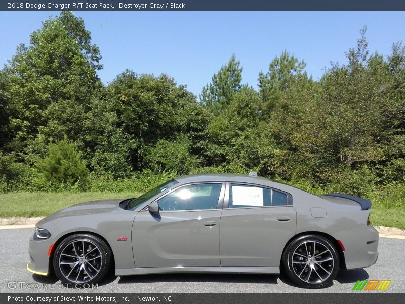 Destroyer Gray / Black 2018 Dodge Charger R/T Scat Pack