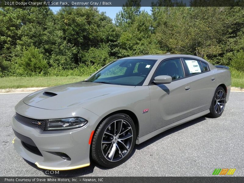 Destroyer Gray / Black 2018 Dodge Charger R/T Scat Pack