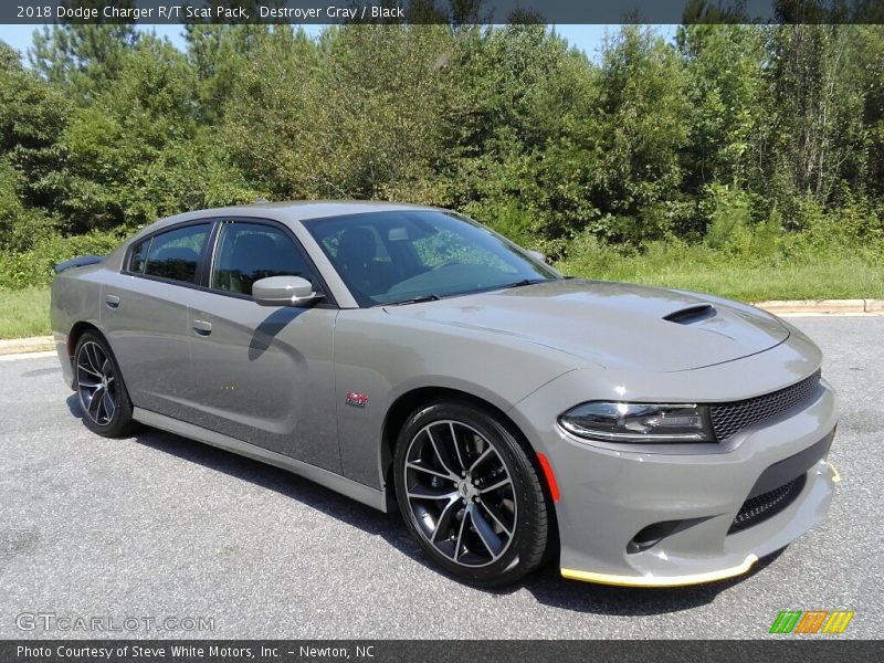 Destroyer Gray / Black 2018 Dodge Charger R/T Scat Pack