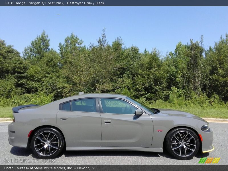 Destroyer Gray / Black 2018 Dodge Charger R/T Scat Pack