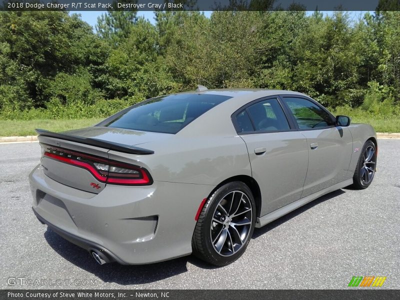 Destroyer Gray / Black 2018 Dodge Charger R/T Scat Pack