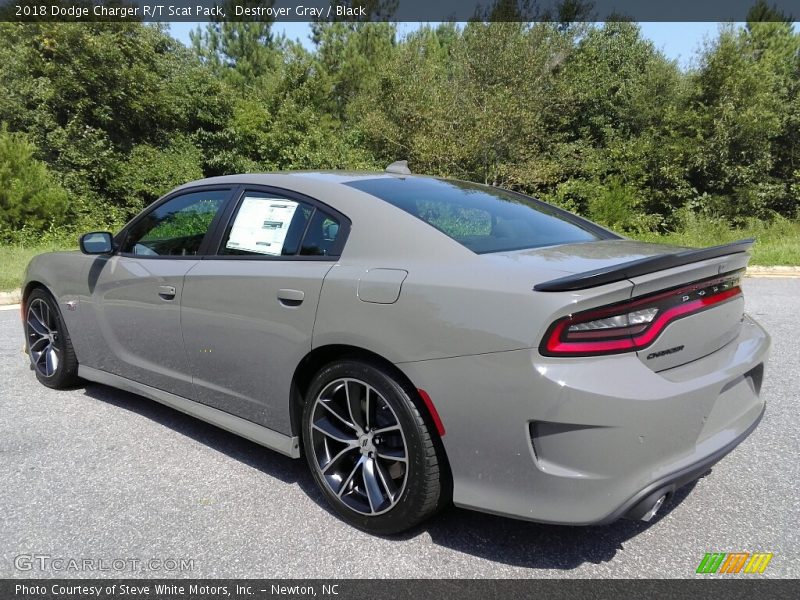 Destroyer Gray / Black 2018 Dodge Charger R/T Scat Pack