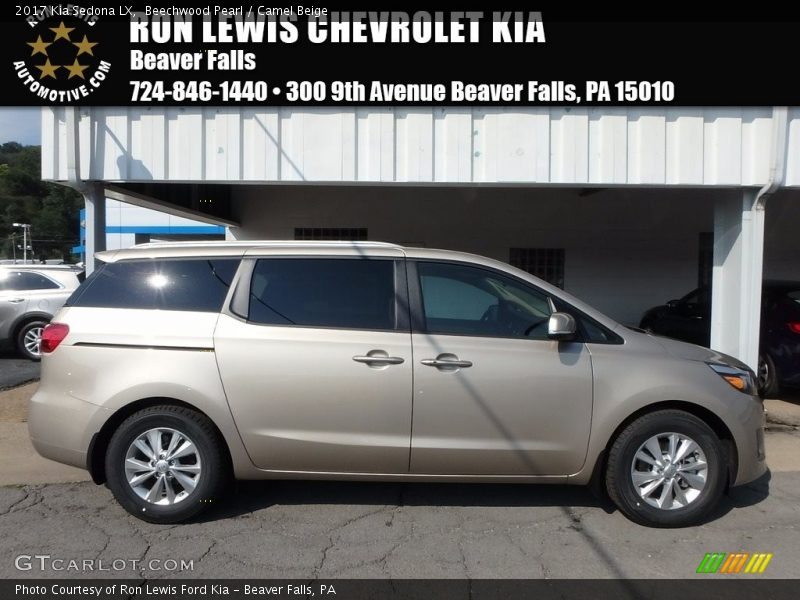 Beechwood Pearl / Camel Beige 2017 Kia Sedona LX