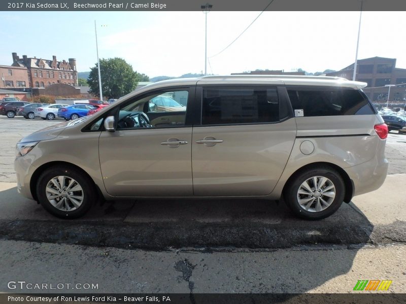 Beechwood Pearl / Camel Beige 2017 Kia Sedona LX