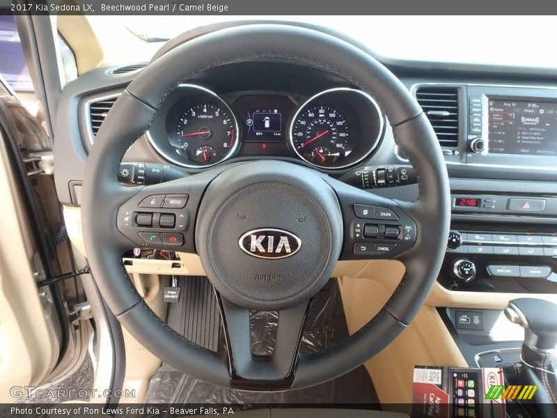 Beechwood Pearl / Camel Beige 2017 Kia Sedona LX