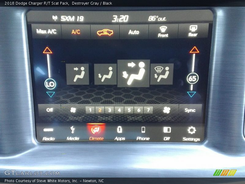 Destroyer Gray / Black 2018 Dodge Charger R/T Scat Pack