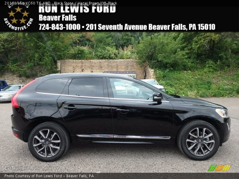 Black Stone / Hazel Brown/Off-Black 2016 Volvo XC60 T6 AWD