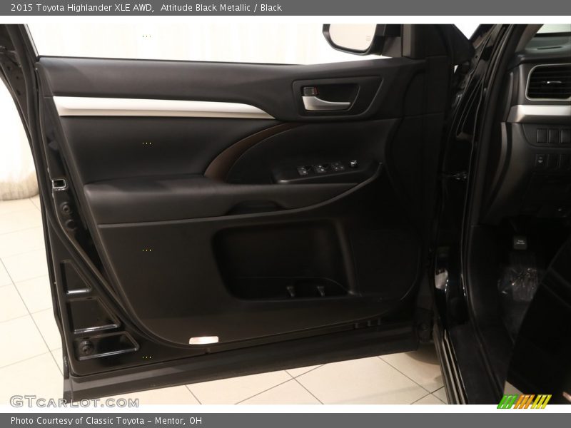 Attitude Black Metallic / Black 2015 Toyota Highlander XLE AWD