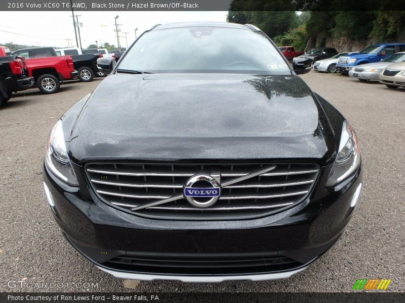 Black Stone / Hazel Brown/Off-Black 2016 Volvo XC60 T6 AWD