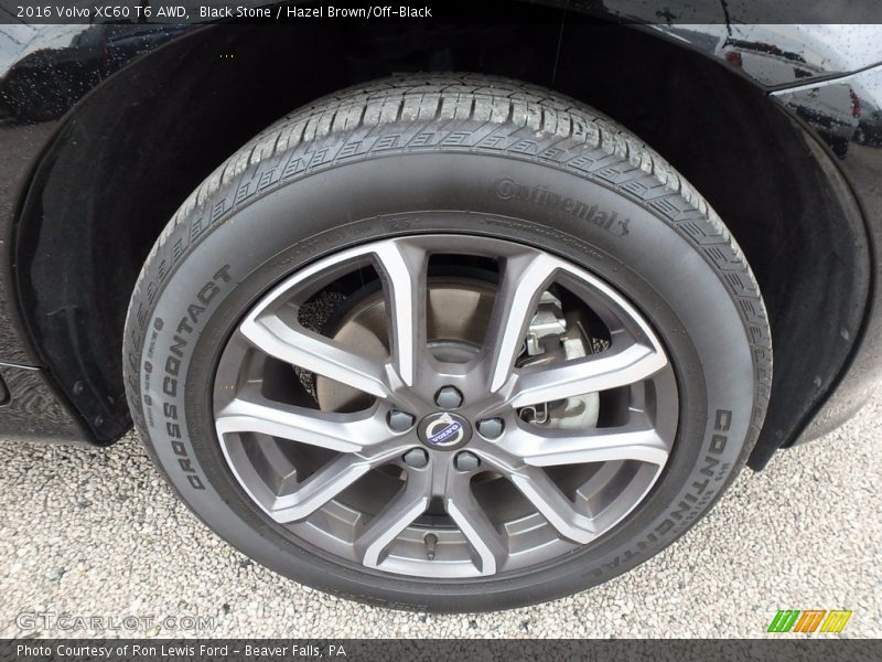 Black Stone / Hazel Brown/Off-Black 2016 Volvo XC60 T6 AWD