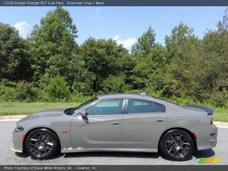 Destroyer Gray / Black 2018 Dodge Charger R/T Scat Pack