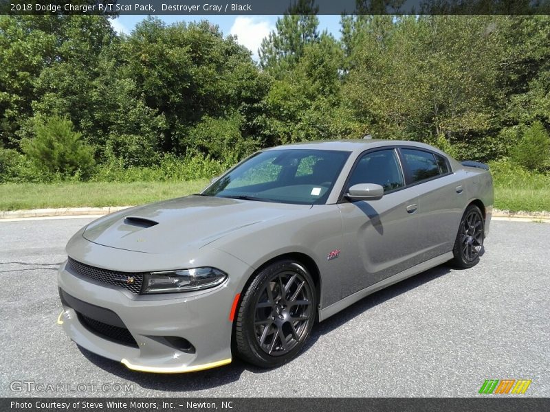 Destroyer Gray / Black 2018 Dodge Charger R/T Scat Pack